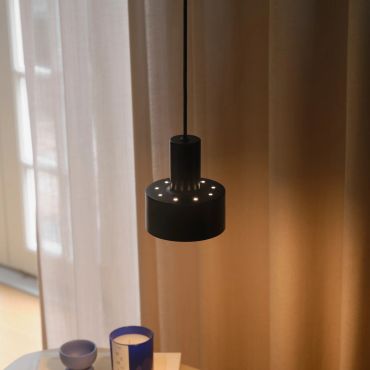 Nordlux Matis - lampe suspendue - Ø 12,5 x 200 cm - noir