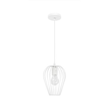 Nova Luce Sage - lampe suspendue - Ø 17 x 140 cm - blanc