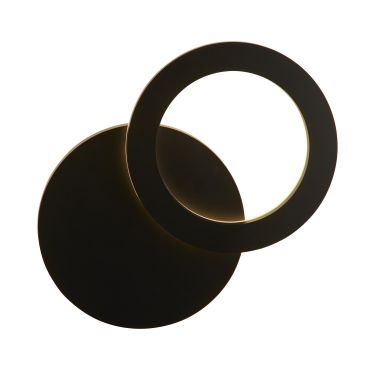 Searchlight Hyde - Applique d'extérieur - Ø 21 cm - 6W LED inclus - IP44 - noir