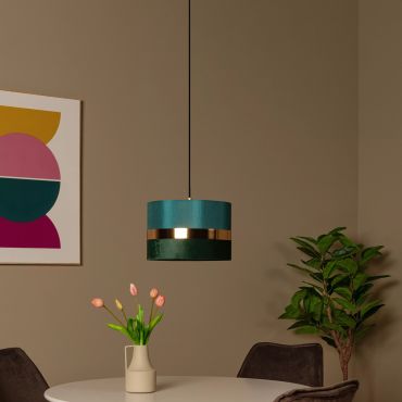 Lucide Extravaganza Tusse - lampe suspendue - Ø 30 x 152,5 cm - vert
