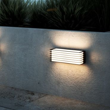 Nordlux Fluctus 28 - lampe murale extérieure - 28,6 x 10 x 12 cm - IP44 - noir