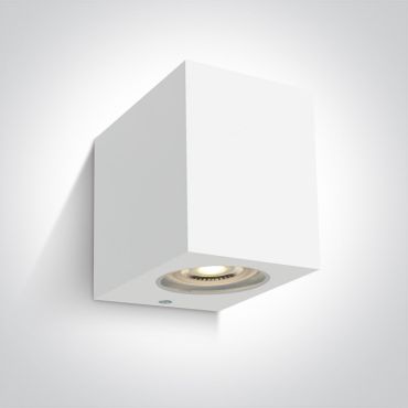 ONE Light GU10 Outdoor Cube Lights - applique d'extérieur - 7 x 9 x 9 cm - IP65 - blanc