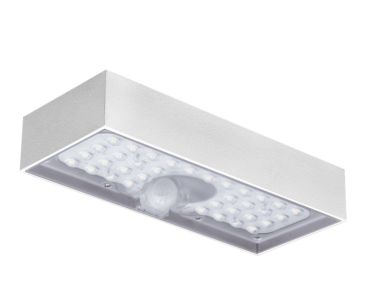 Century Italia Domino - Applique d'extérieur solaire avec capteur - 9,7 x 4,3 x 23 cm - 6W LED inclus - IP65 - blanc