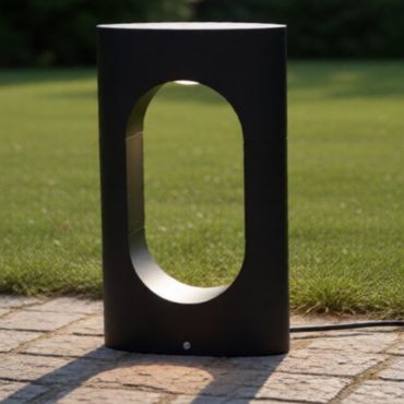 Nova Luce Portal - lampe de jardin - 17,8 x 30 x 6,9 cm - 14W LED inclus - IP54 - anthracite foncé