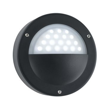Searchlight Cardiff - applique murale extérieure - 14 x 14 cm - 3W LED inclus - IP44 - noir