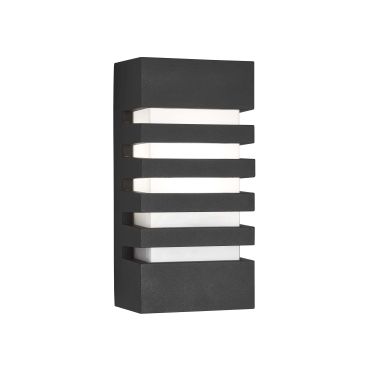 Searchlight Cardiff - applique d'extérieur - 12 x 24,5 cm - IP54 - gris foncé