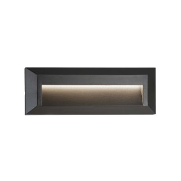 Searchlight Ankle - applique encastrée - 23 x 2,7 x 8 cm - 1,7W LED inclus - IP65 - gris foncé
