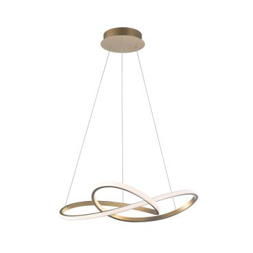 Nova Luce Fusion - lampe suspendue - Ø 72 x 150 cm - 53W LED inclus - laiton doré