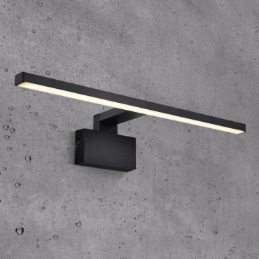 Nordlux Marlee - applique murale - 50 x 13,6 x 6,4 cm - 8,9W LED inclus - IP44 - noir - blanc chaud (3000K)