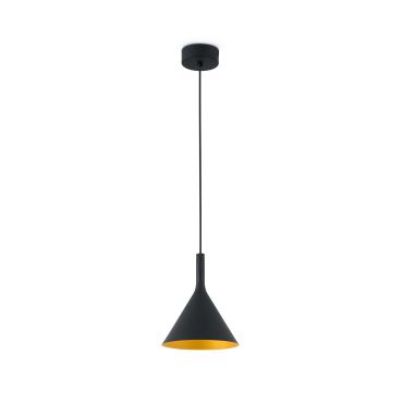 Faro Pam - suspension - Ø 16,5 x 21,5 cm - LED 11W incl. - noir et or