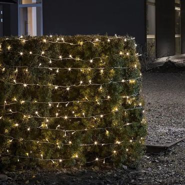 Konstsmide Guirlandes de Noël - Jeu de lumières Micro LED sur piles - 4.40m - 40 leds - IP44 - noir