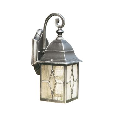 Searchlight Genoa - Applique d'extérieur - 15 x 32,5 cm - IP23 - noir argenté