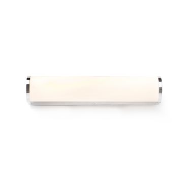 Faro Danubio - applique murale - 39,5 x 8 x 9 cm - 12W LED inclus - IP44 - chrome brillant