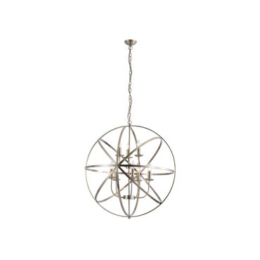 Searchlight Orbit - lampe suspendue - Ø 80 x 200 cm - laiton antique