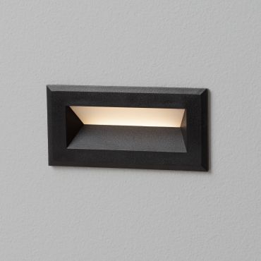 Nova Luce Vivion - applique encastrée - 10 x 5 x 6,5 cm - 1W LED inclus - IP54 - noir sablé