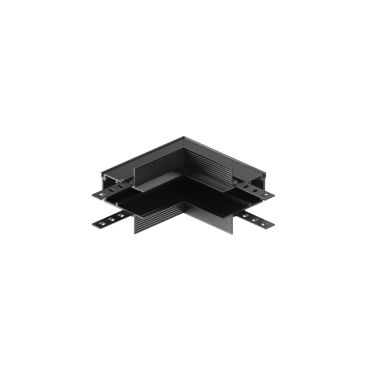 VK Lighting Eiva - système de rail magnétique - profilé d'angle d'encastrement vertical pour plaques de plâtre de 12 mm - 10 x 10 x 2,63 cm - dimmable DALI - noir