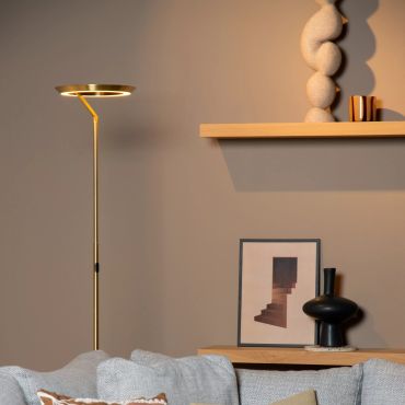 Lucide Celeste - lampadaire - Ø 28 x 174 cm - 21W dimmable LED inclus - laiton