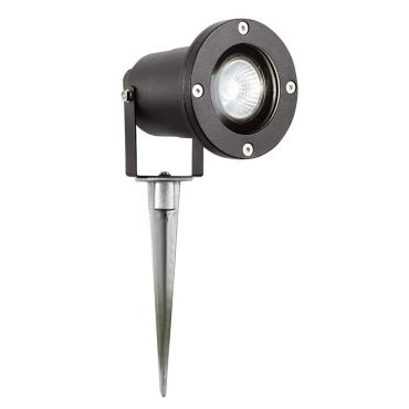 Searchlight Spikey II - spot de sol sur pic - 13 x 29 cm - IP65 - noir