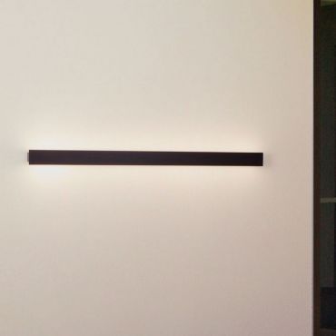 Nova Luce Path - applique murale extérieure - 4,7 x 100 x 6 cm - 19W LED inclus - IP65 - noir sablé