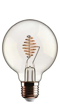 Daylight Italia Eddy Beauty Lampe LED - Ø 9,5 x 14 cm - E27 - 4,5W dimmable - 2700K - transparent