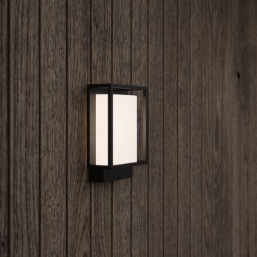 Nordlux Nestor - applique murale extérieure - 14,7 x 22,1 cm - 8W LED inclus - IP44 - noir