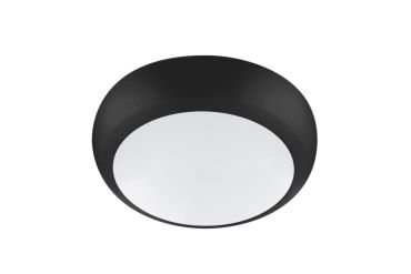 Integral LED Tough-Shell Pro - plafonnier - Ø 32,5 x 7,5 cm - 16W LED incluse - température de couleur réglable - IP66 - noir