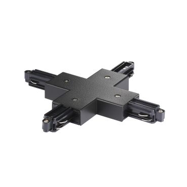 Nordlux Link - système de rail monophasé - connecteur en X - 17,2 x 17,2 x 1,8 cm - noir