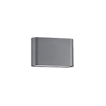 Nova Luce Soho - Applique d'extérieur - 18,5 x 3 x 10 cm - 2 x 5W LED inclus - IP54 - gris foncé