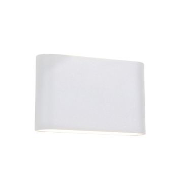 Nova Luce Soho - applique murale extérieure - 18,5 x 3 x 10 cm - 2 x 5W LED inclus - IP54 - blanc