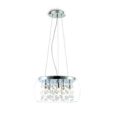 ONE Light Classic - lampe suspendue - Ø 40 x 120 cm - chrome