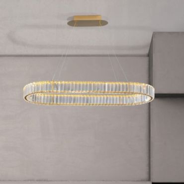 Nova Luce Aurelia - suspension - 92 x 37 x 150 cm - 48W LED dimmable inclus - or