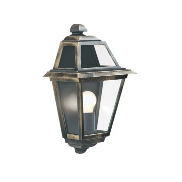 Searchlight New Orleans - applique d'extérieur - 25 x 39,2 cm - IP44 - noir et or