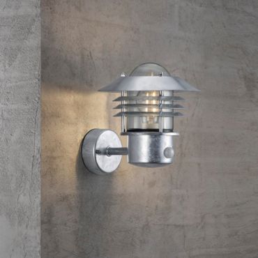 Nordlux Vejers Sensor - applique murale extérieure avec détecteur de mouvement - 22 x 23 x 26 cm - IP54 - acier galvanisé