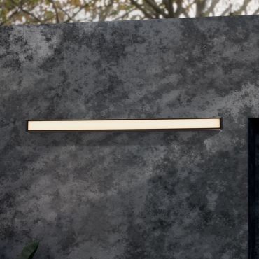 Nova Luce Nova - applique murale extérieure - 100 x 9 x 6,5 cm - 36W LED inclus - IP65 - anthracite foncé