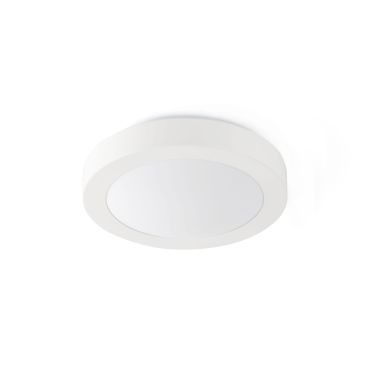 Faro Logos - plafonnier - Ø 35 x 10 cm - IP44 - blanc mat