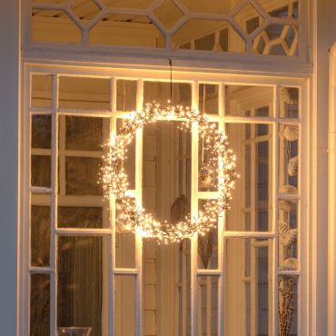 Konstsmide Christmas lights - Couronne de Noël LED - Ø 50 x 5 cm - IP44 - noir