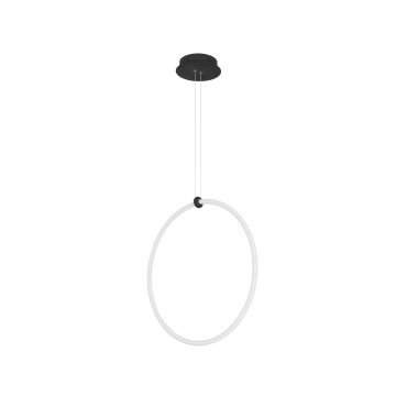 Nova Luce Girdino - lampe suspendue - 59,5 x 21 x 120 cm - 30W LED dimmable inclus - noir sable