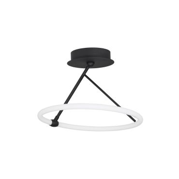 Nova Luce Janus - lampe suspendue - Ø 38 x 37 cm - 21W LED inclus - noir sable