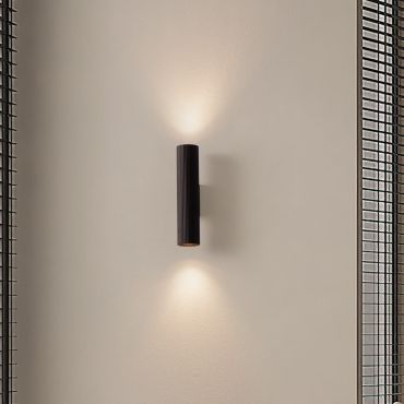 Nova Luce Comet - applique murale - Ø 4 x 18 cm - noir sablé
