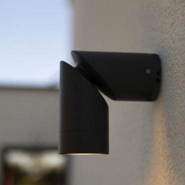 Lutec Tubon - plafonnier et applique extérieure - Ø 6 x 17,8 cm - IP54 - noir