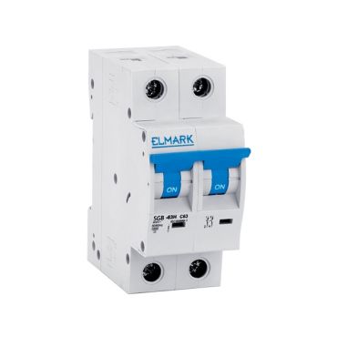 Disjoncteur Elmark - 2 pôles - 20A - 6kA