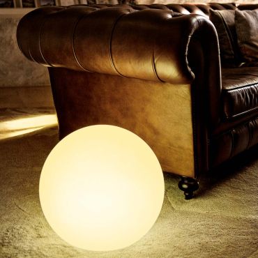 New Garden Buly 30 - lampe de table d'extérieur avec câble - Ø 30 x 19 x 26,5 cm - IP65 - blanc