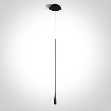 ONE Light Décorative - lampe suspendue - Ø 3,2 x 220 cm - 5W LED inclus - noir