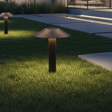 VK Lighting Amelie - lampe de jardin - Ø 30 x 30 cm - 15W LED inclus - IP65 - marron