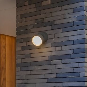Lutec Dropsi - applique murale d'extérieur - éclairage intelligent - Lutec Connect - 9,4 x 9,4 x 11,5 cm - 9,5W LED inclus - IP44 - gris foncé