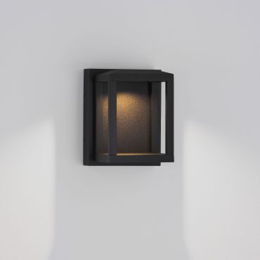Nova Luce Prive - applique murale extérieure - 10 x 13 x 12 cm - 9W LED inclus - IP65 - noir sablé