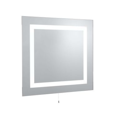 Searchlight Miroirs de salle de bain - miroir avec éclairage - 70 x 65 cm - 10W LED inclus - IP44 - blanc