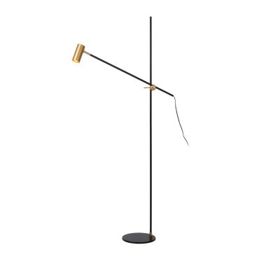 MODÈLE D’EXPOSITION - Lucide Philine - lampadaire - 66 x 66 x 165 cm - noir