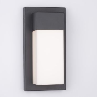 Nova Luce Leto - applique murale extérieure - 14,5 x 29 x 10,2 cm - 18W LED inclus - IP65 - noir sablé