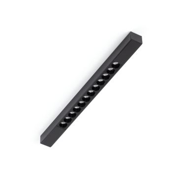 Faro Neso Slim Point 12L - luminaire pour rail magnétique - 30,5 x 2,25 x 1,85 cm - 12W LED incl. - noir